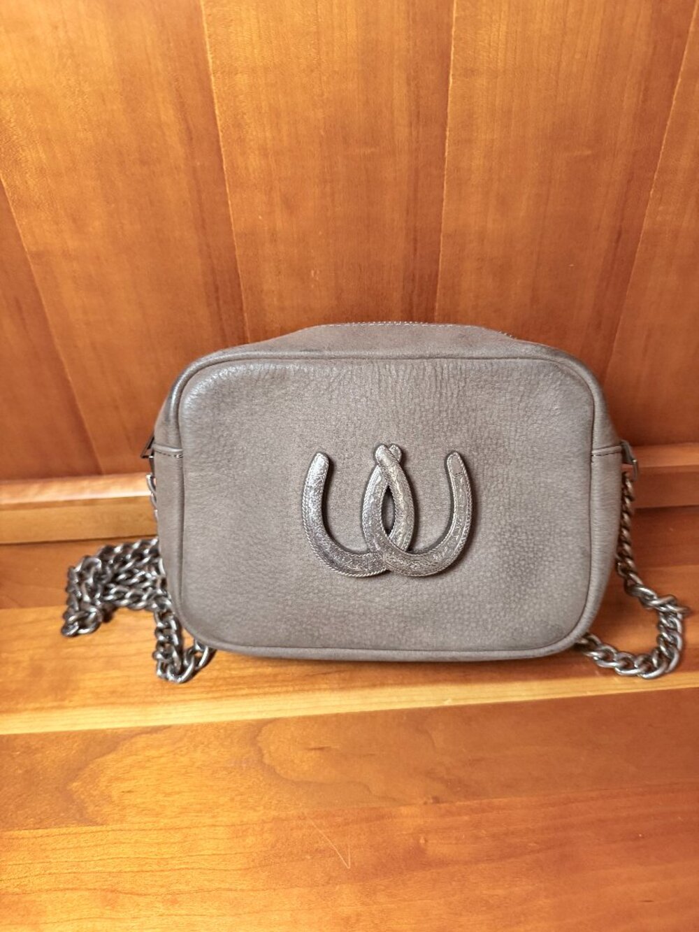 Understated Leather Horseshoe Camera Bag Olive Nubuck Free People